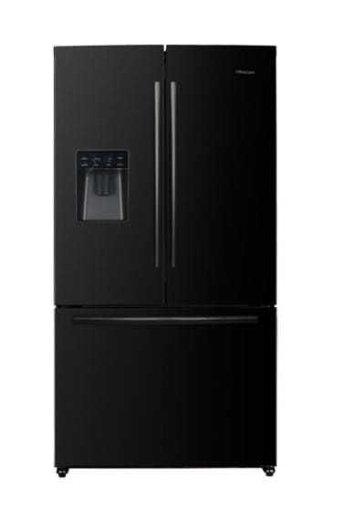 Double door 2024 fridge black