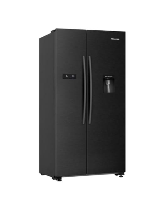 HISENSE 624L SIDE BY SIDE Black Stainless Steel Fridge / Freezer