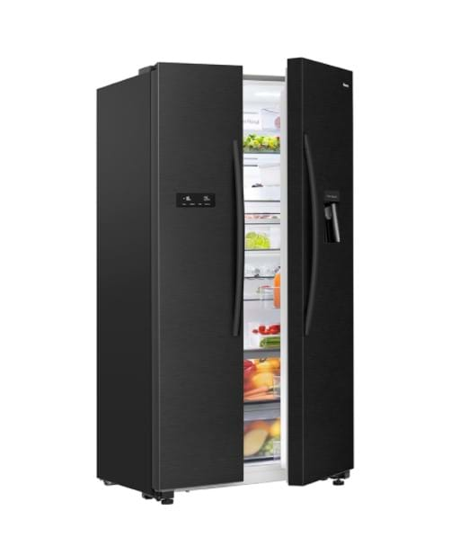 HISENSE 624L SIDE BY SIDE Black Stainless Steel Fridge / Freezer